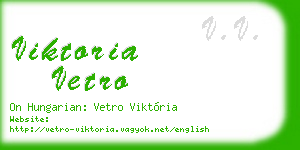 viktoria vetro business card